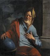 Giuseppe Antonio Petrini Weeping Heraclitus oil painting